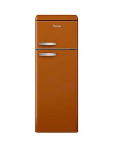 Swan Sr11010O 55 Cm Retro Top Mount Fridge Freezer - Orange